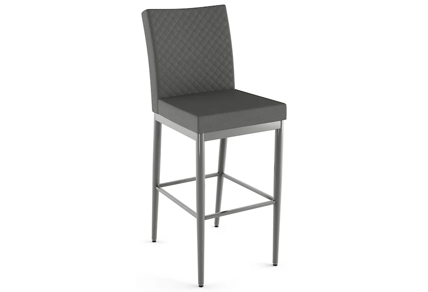 Urban 30" Melrose Bar Stool w/ Quilted Fabric by Amisco at Esprit Decor Home Furnishings